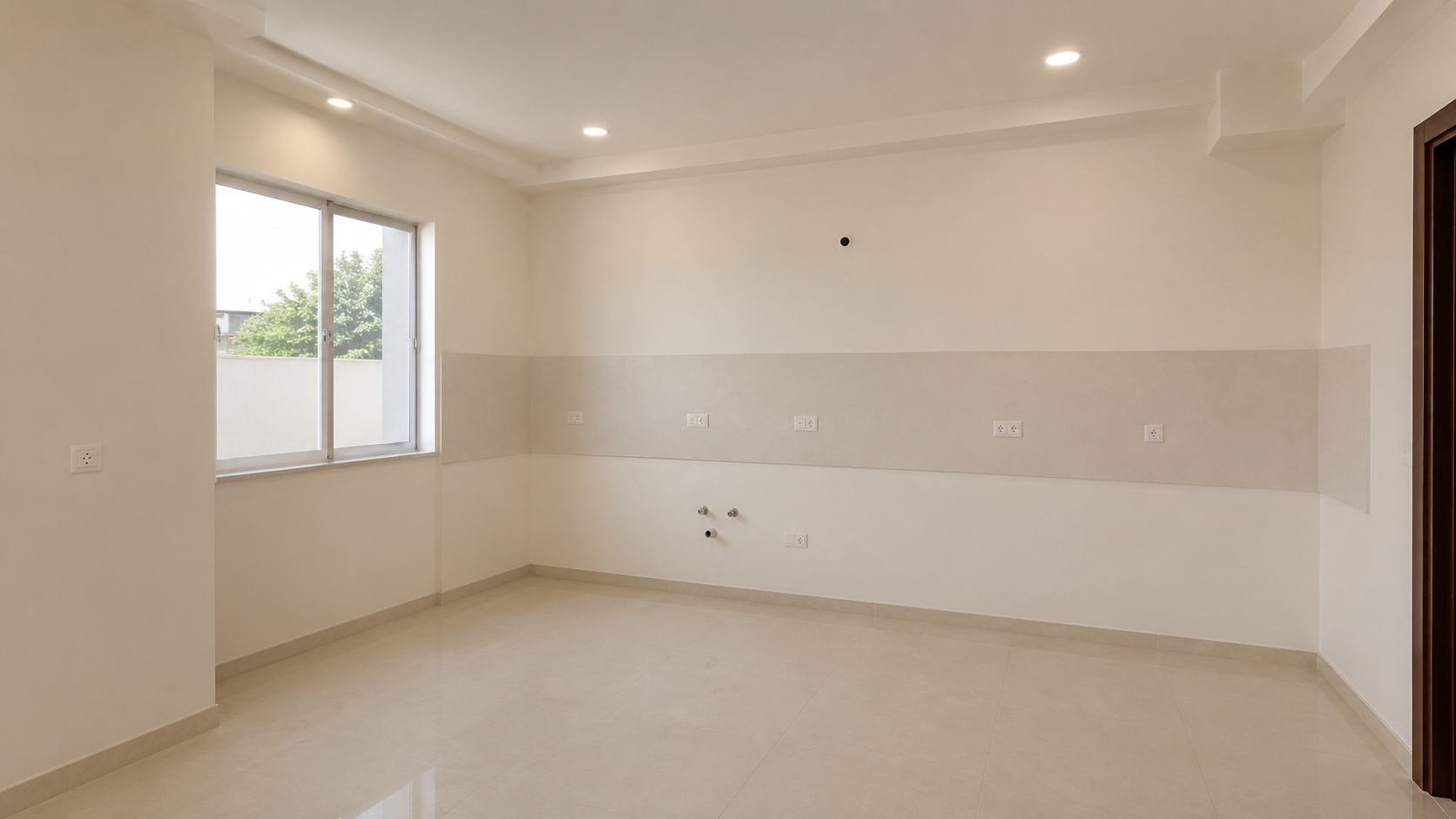 Contemporary L-Shaped Kitchen Before